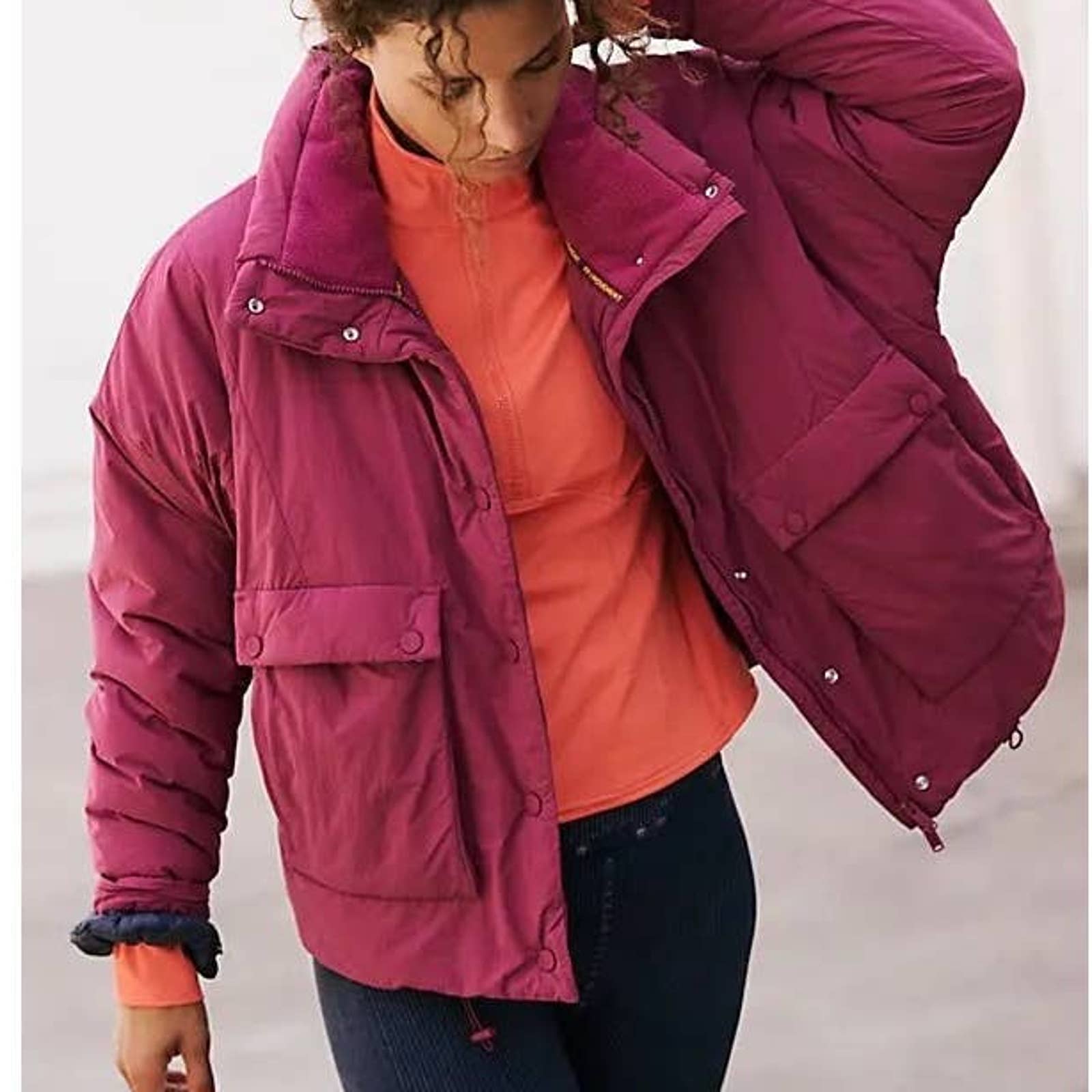 Fp Movement By Free People Phoebe Packable Puffer Jacket Sandxl Allthingspinkhoney 