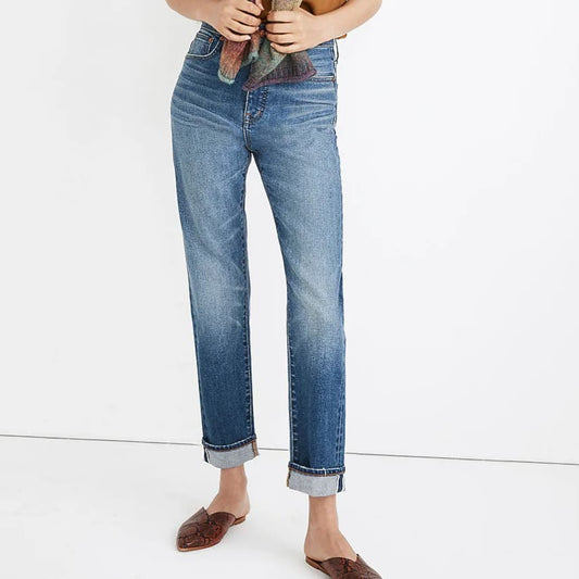 Madewell Classic Straight Jeans in Ives Wash (25)