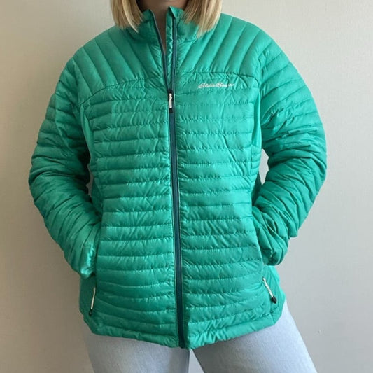 Eddie Bauer Down Quilted Puffer Jacket (L)