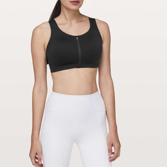 Lululemon Enlite Bra Zip Front Black (34A)