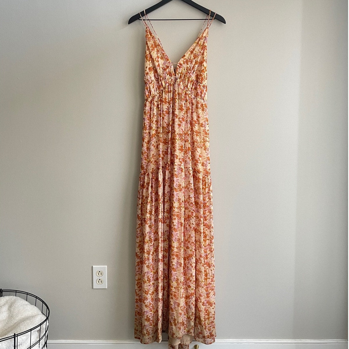 ASTR the Label Ryliana Floral Tiered Maxi Dress (XL)