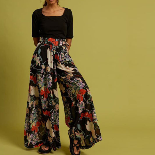 Idano Floral Wide Leg Pants (10)