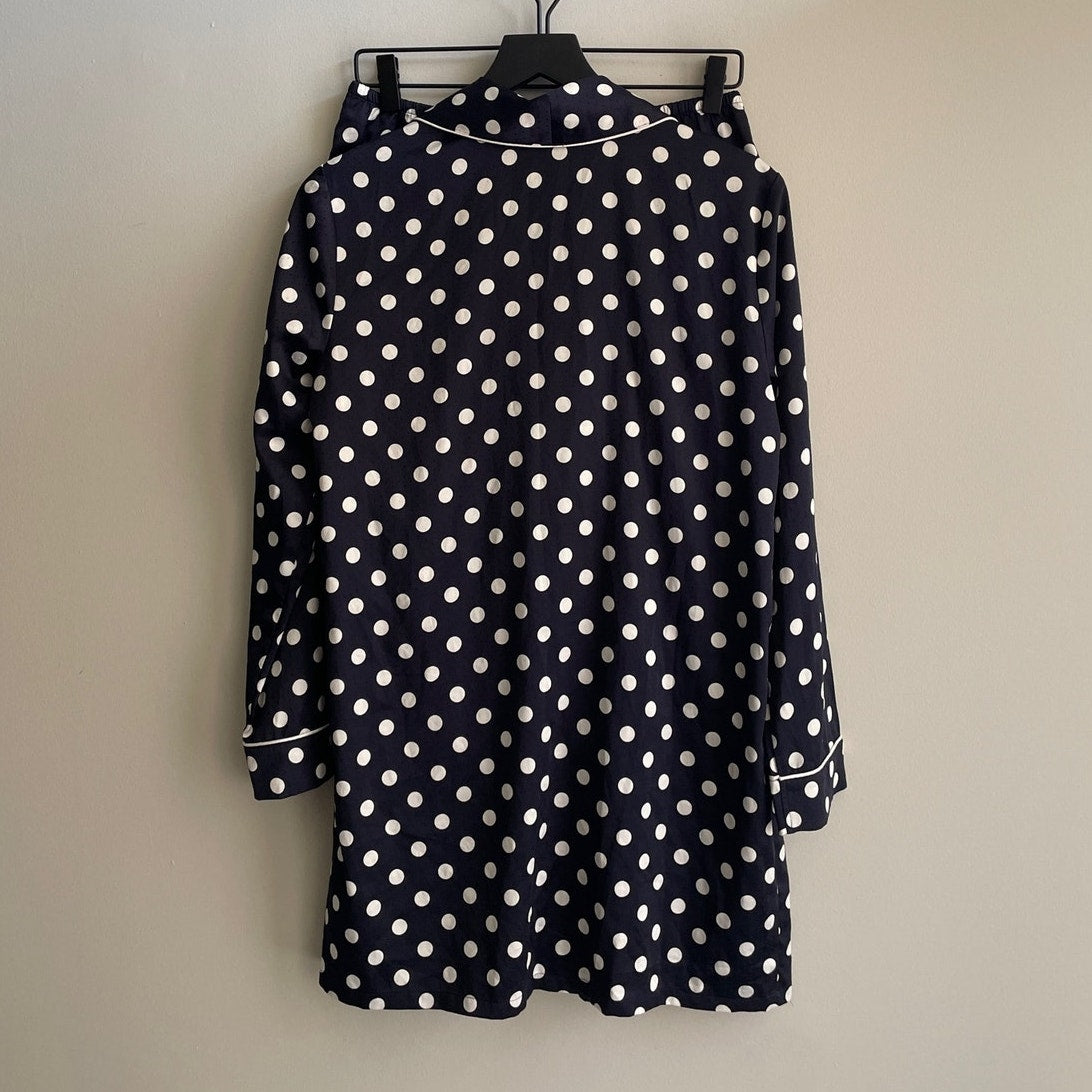 Something Navy Woven Polka Dot Pajama Set 3 Piece (S)