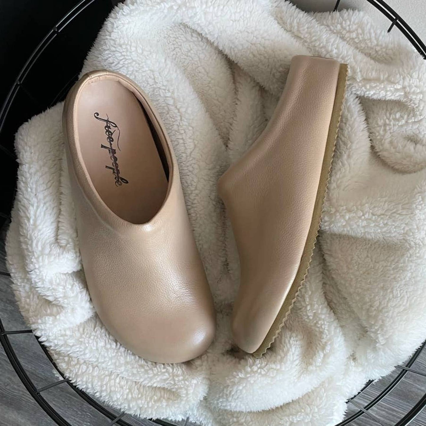 Free People Cambria Leather Clog (7/7.5)