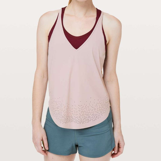 Lululemon Set Free Run Tank Smoky Blush (4)