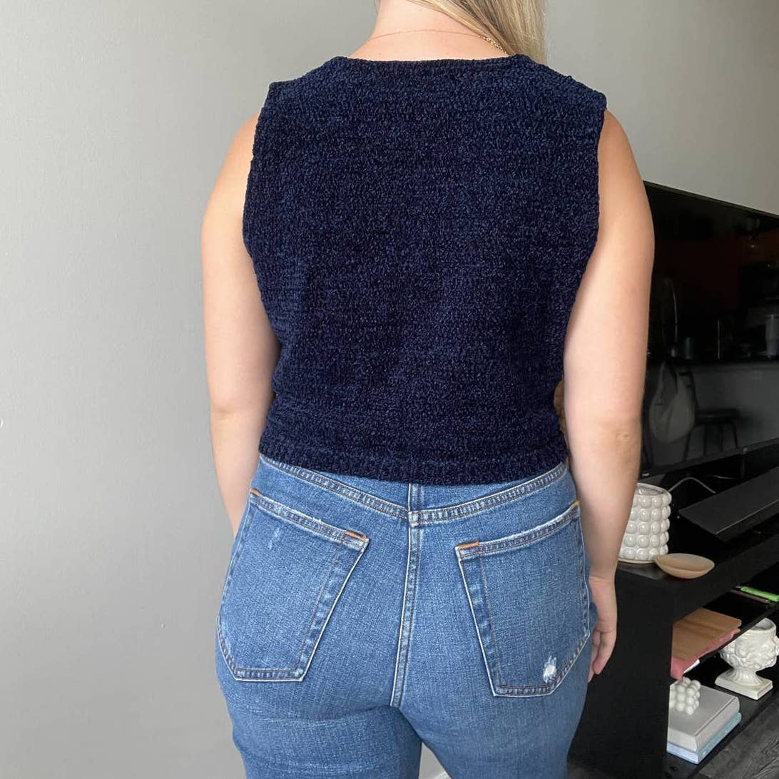 Vintage Knit Sweater Vest (M)