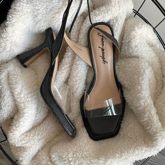 Free People Camilla Vinyl Heelsn(8.5/9)